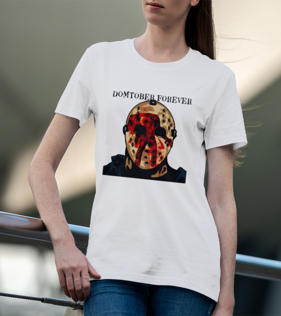 Domtober Forever Jason Voorhees Halloween Mask T-Shirt