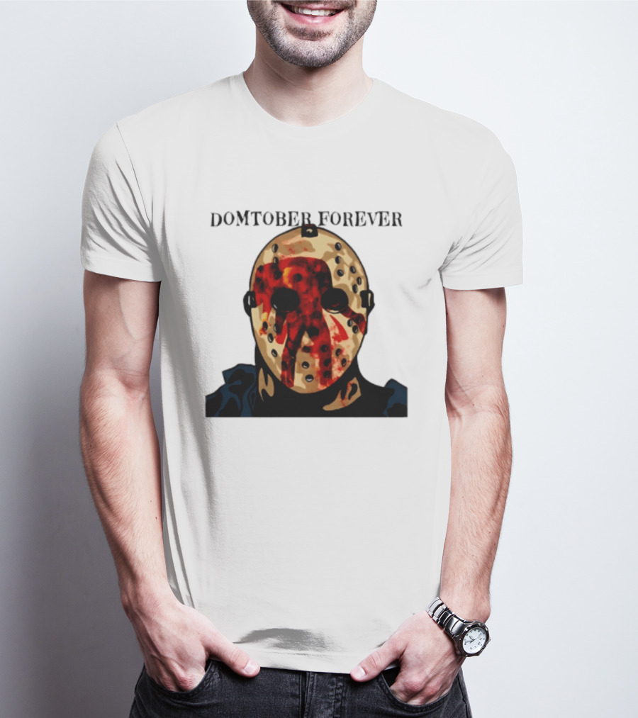 Domtober Forever Jason Voorhees Halloween Mask T-Shirt