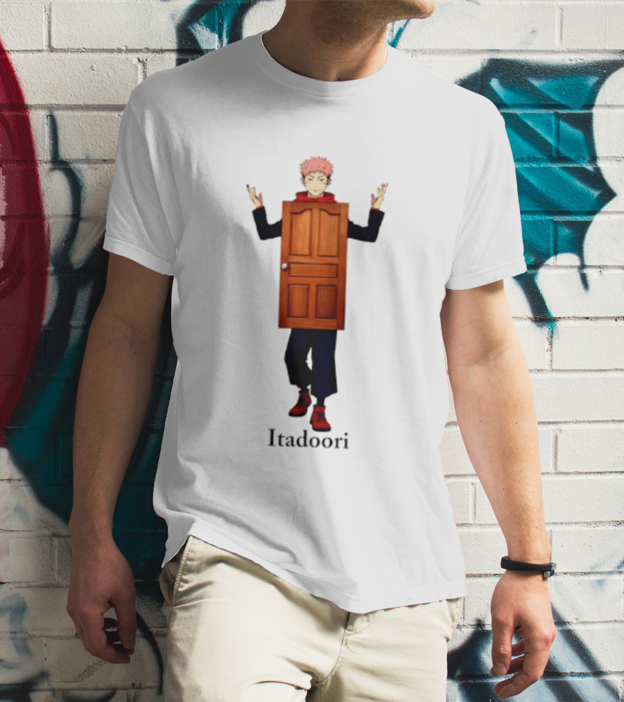 Yuji Itadori Door Jujutsu Kaisen Anime Itadoori T-Shirt