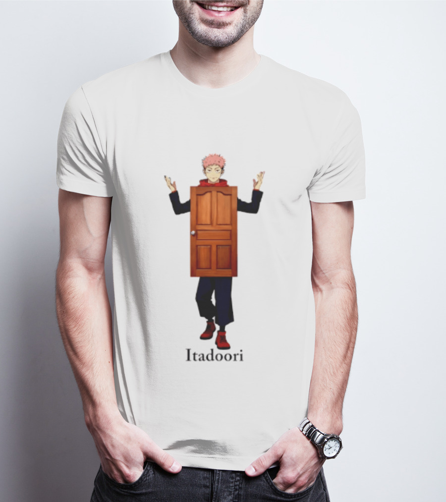 Yuji Itadori Door Jujutsu Kaisen Anime Itadoori T-Shirt