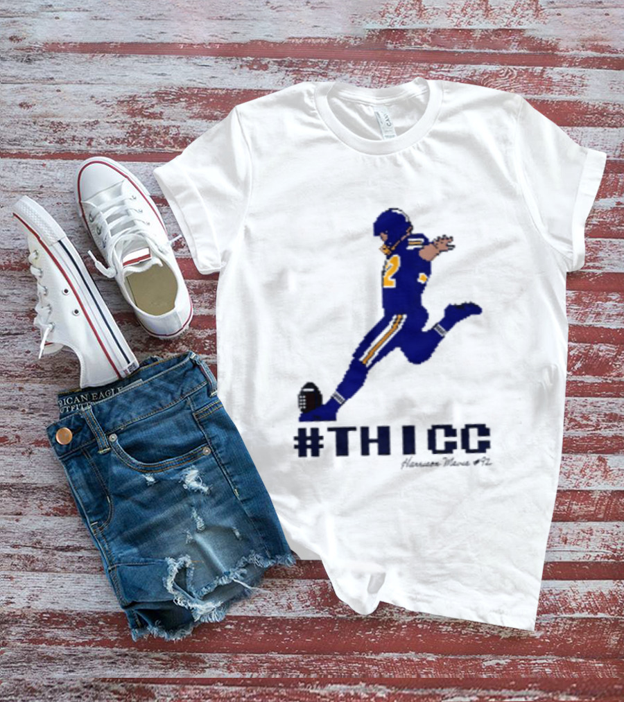Harrison Mevis 92 Los Angeles Rams Thicc Kicker Football Pixel T-Shirt