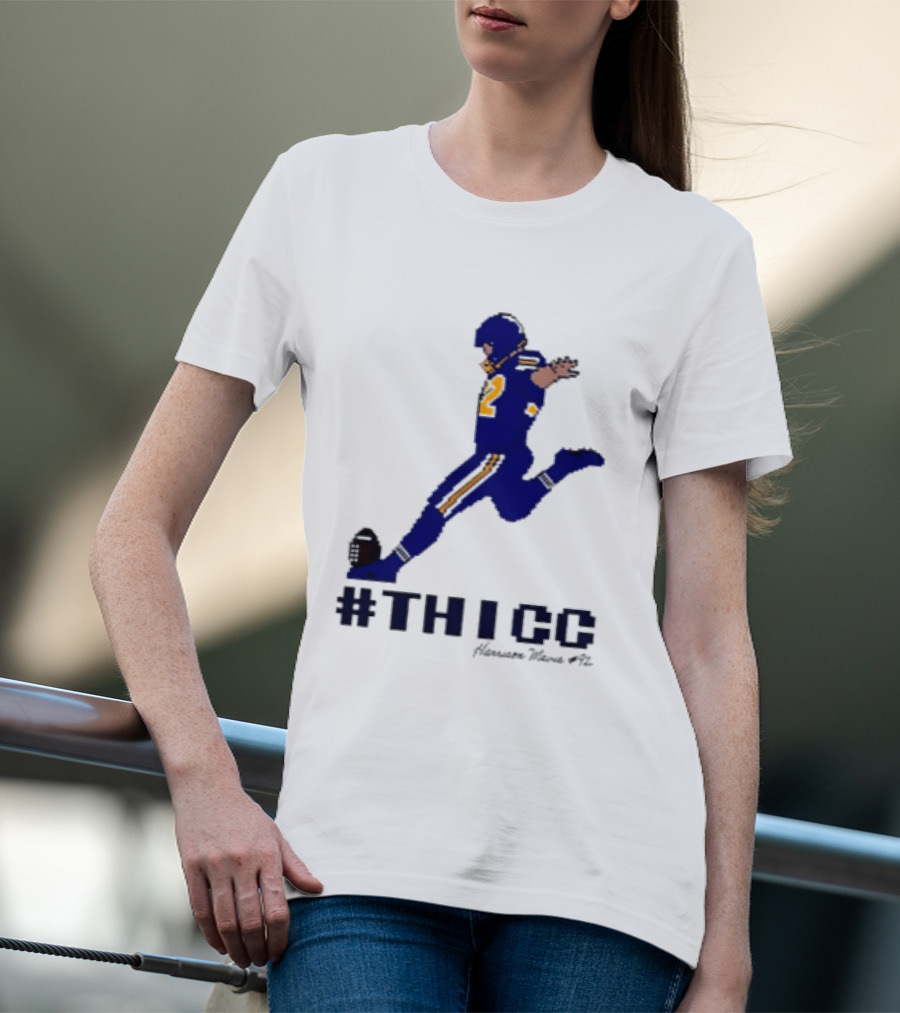 Harrison Mevis 92 Los Angeles Rams Thicc Kicker Football Pixel T-Shirt