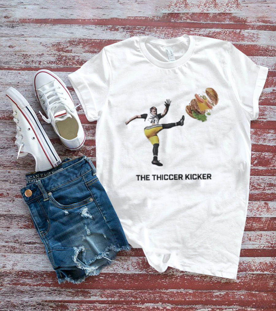 Harrison Mevis Thiccer Kicker Football Burger Twist T-Shirt