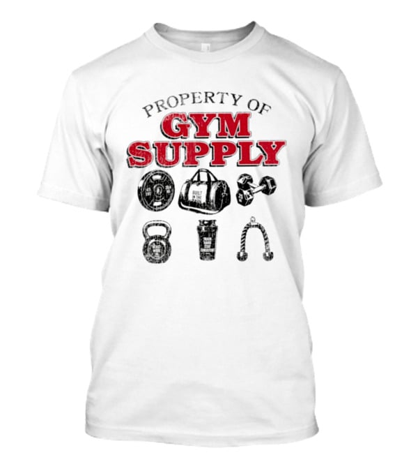 Property Of Gym Supply Built In The Dark Train Hard Stay Consistent Beast Mode On T-Shirt