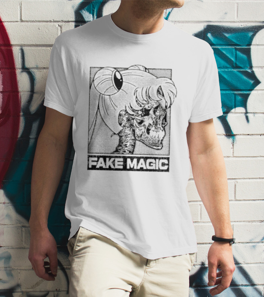 FAKE MAGIC Skull Anime Goth Sailor Moon T-Shirt
