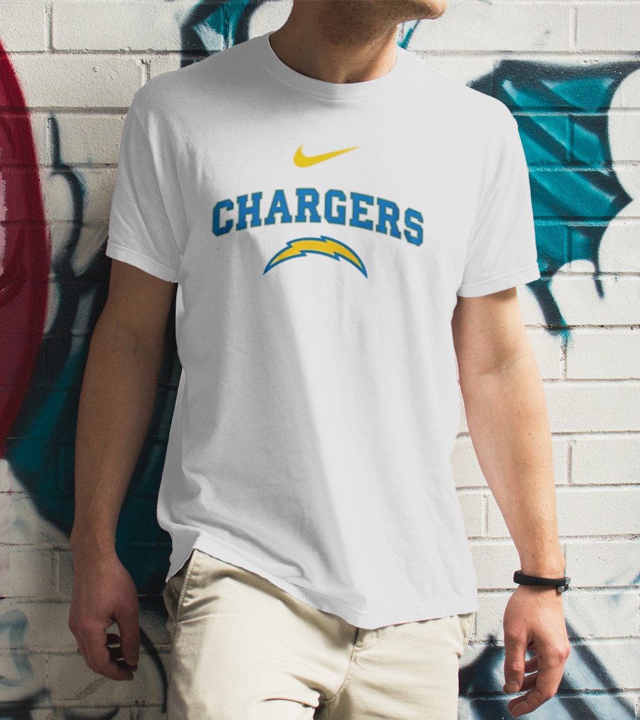 Los Angeles Chargers Make Washington Grateful Again Game Day Chargers Nike Bolt T-Shirt