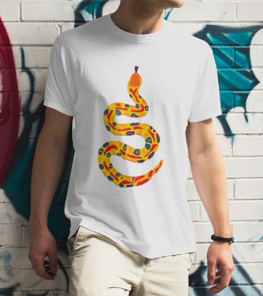 Snake What A Lovely Day To Be A Pain In The Ass Colorful Pattern Two Sided T-Shirt