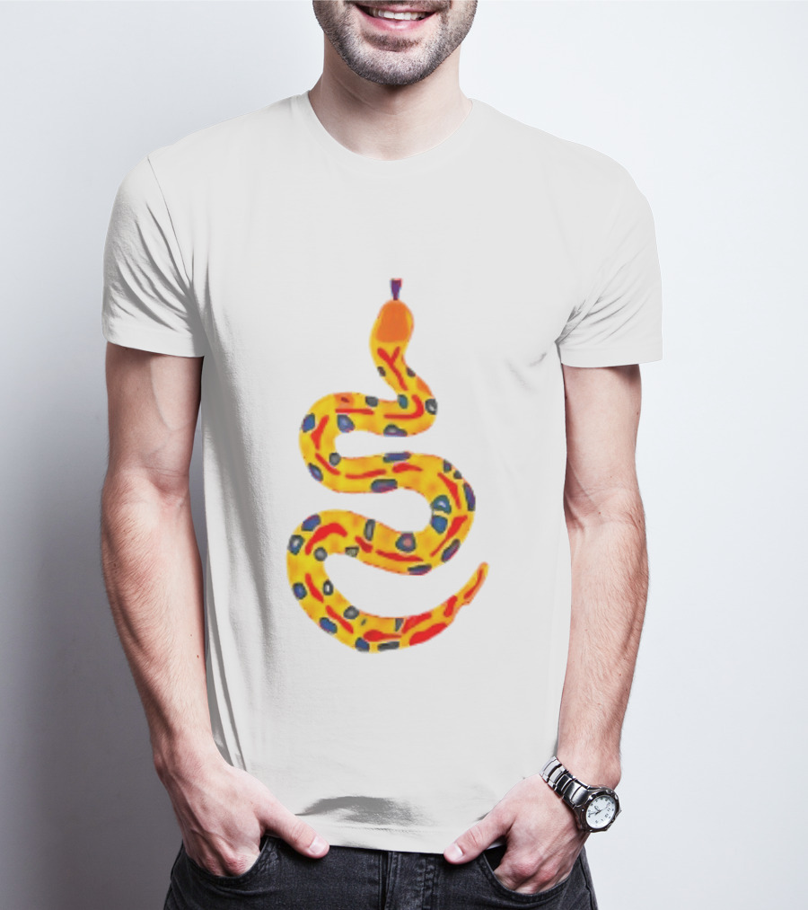 Snake What A Lovely Day To Be A Pain In The Ass Colorful Pattern Two Sided T-Shirt