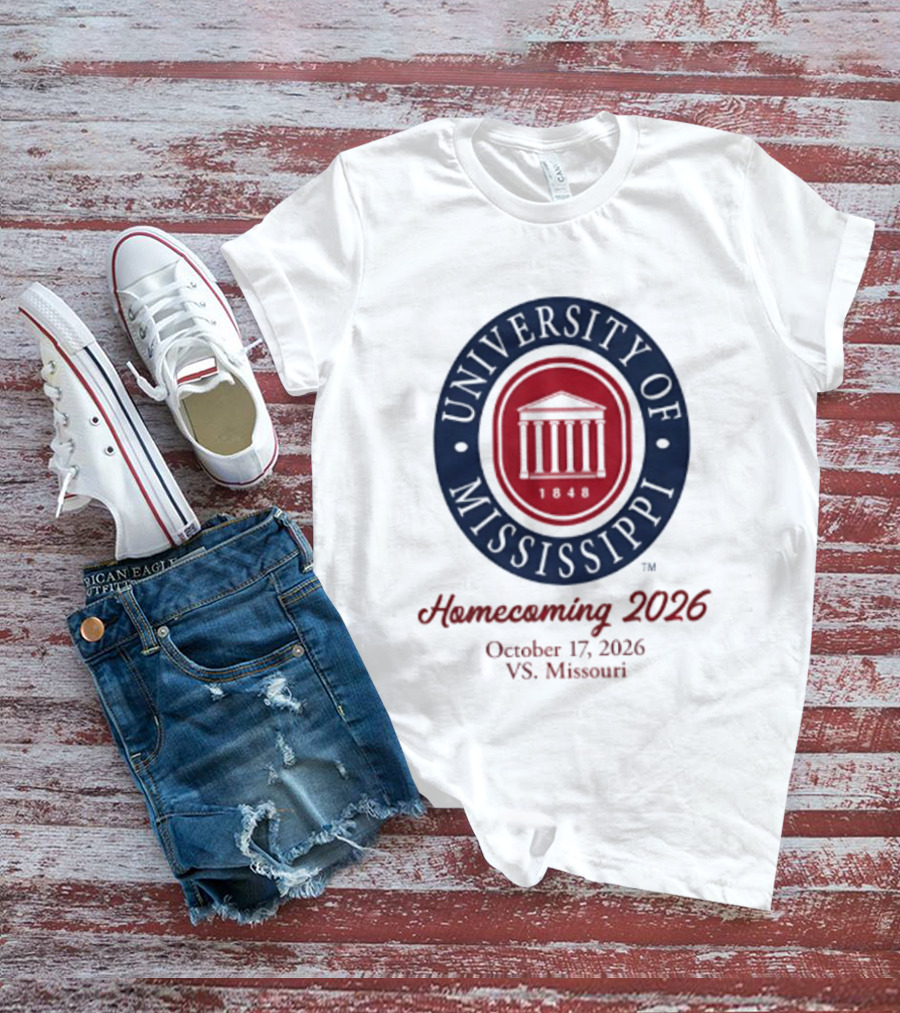 University Of Mississippi Homecoming 2026 October 17 Vs Missouri T-Shirt