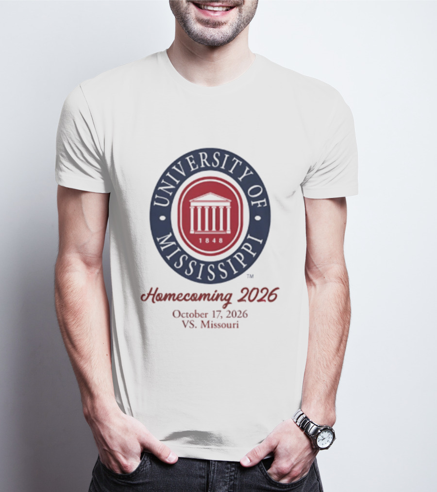 University Of Mississippi Homecoming 2026 October 17 Vs Missouri T-Shirt