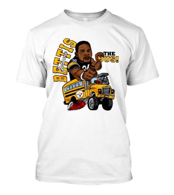 Pittsburgh Steelers Jerome Bettis The Bus Caricature Bettis The Bus T-Shirt
