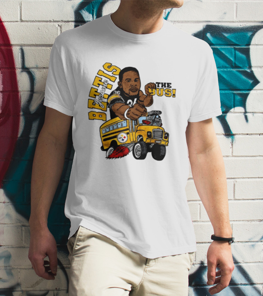 Pittsburgh Steelers Jerome Bettis The Bus Caricature Bettis The Bus T-Shirt