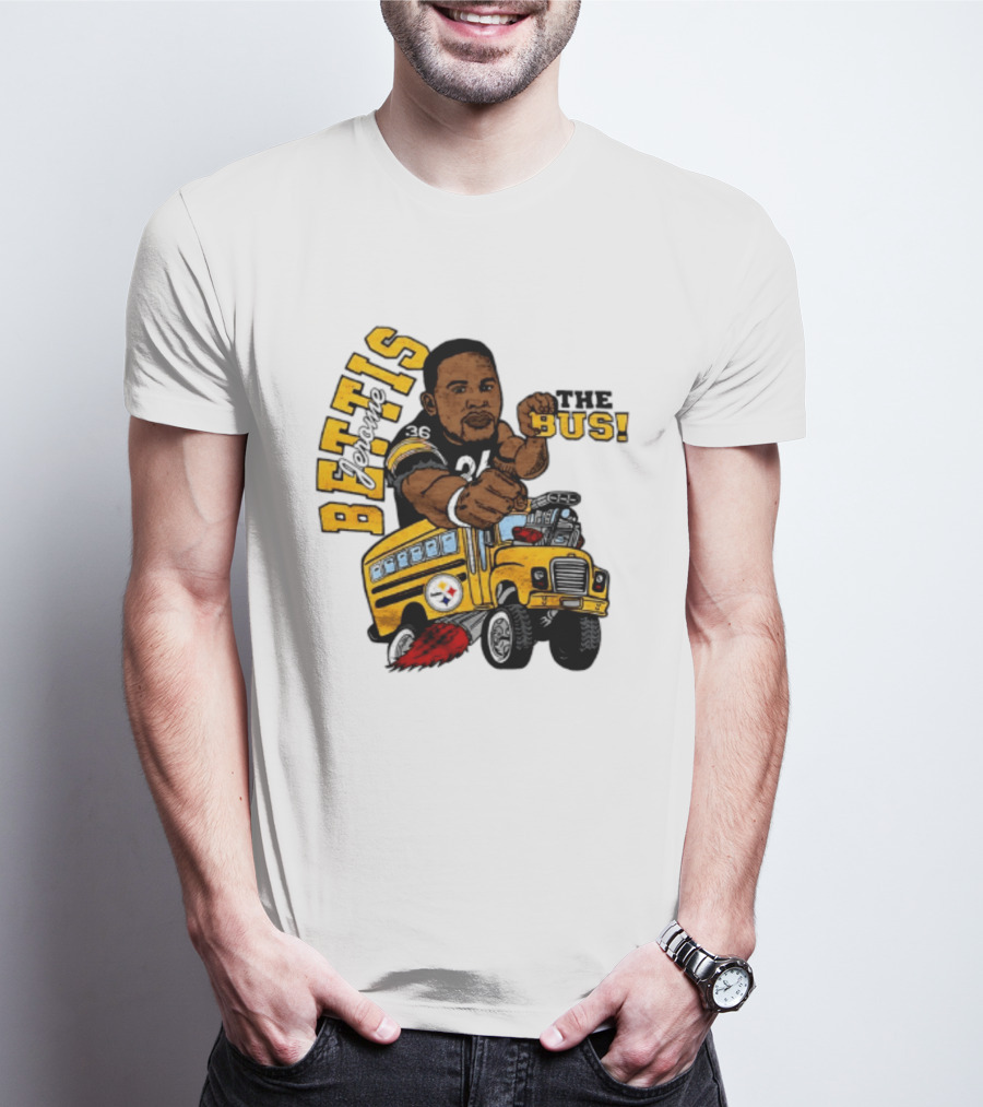 Pittsburgh Steelers Jerome Bettis The Bus Caricature Bettis The Bus T-Shirt