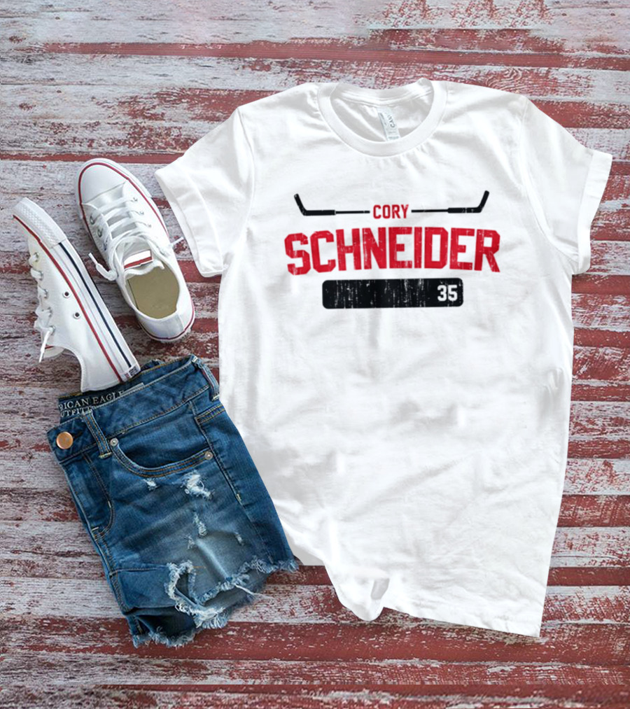 Cory Schneider New Jersey Devils 35 Athletic Name And Number T-Shirt