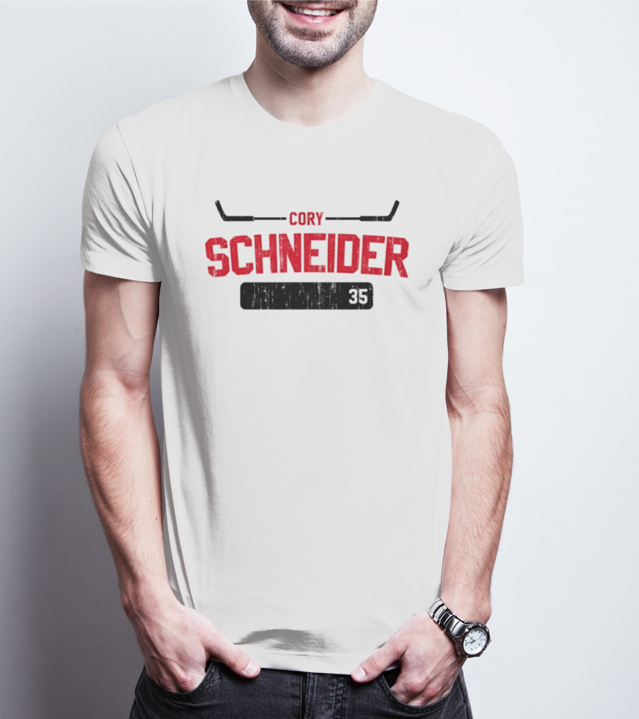 Cory Schneider New Jersey Devils 35 Athletic Name And Number T-Shirt