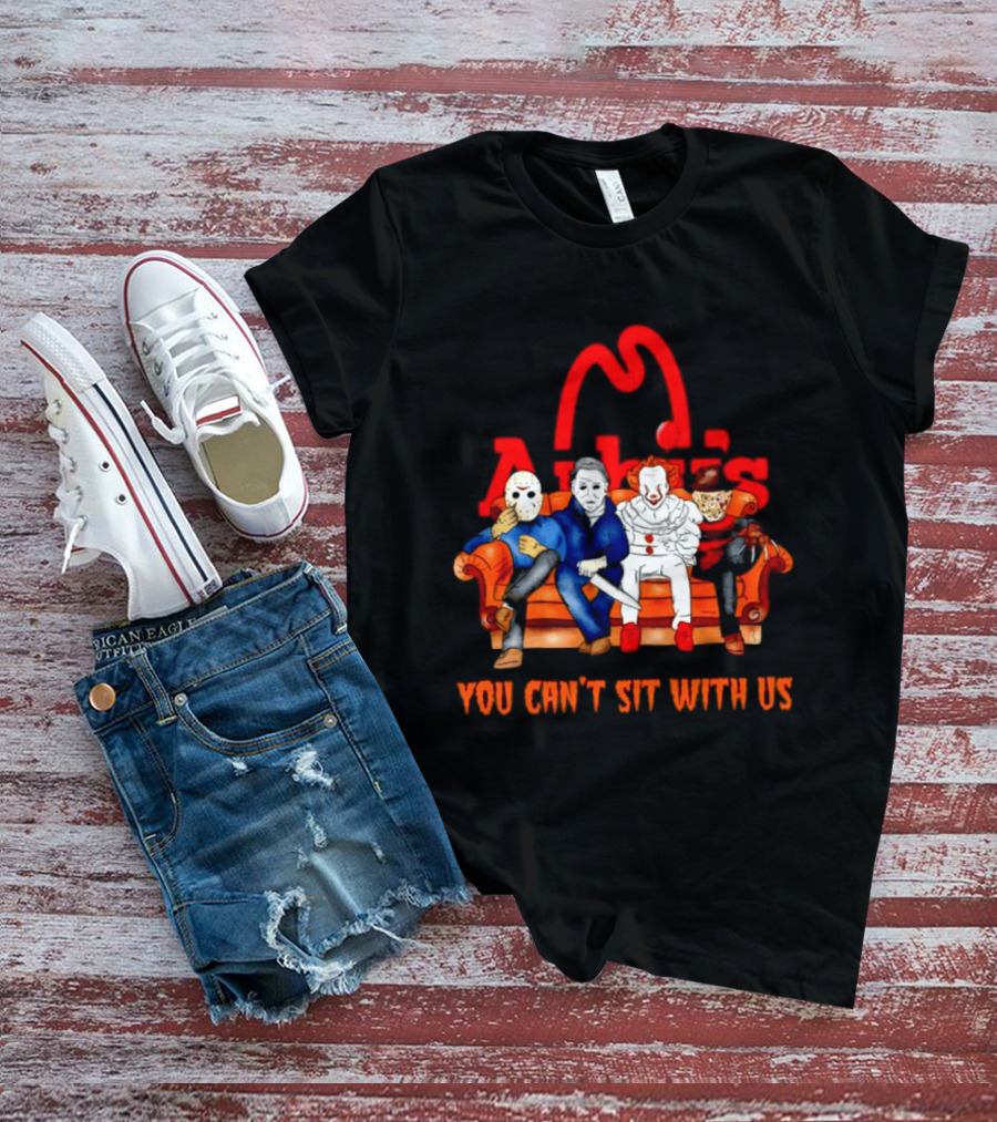 Arby's Horror Movie Friends Halloween 2026 You Can't Sit With Us T-Shirt