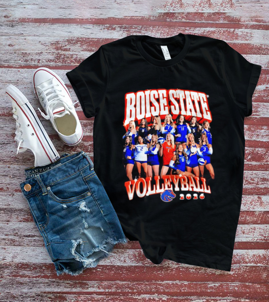 Boise State Volleyball 2026 NCAA Women's Team Collage T-Shirt