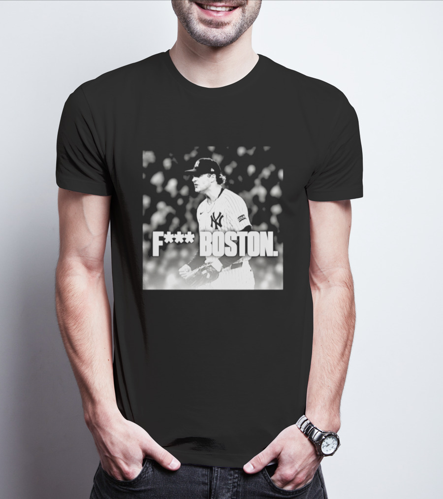 Cam Schlittler New York Yankees F*** Boston T-Shirt