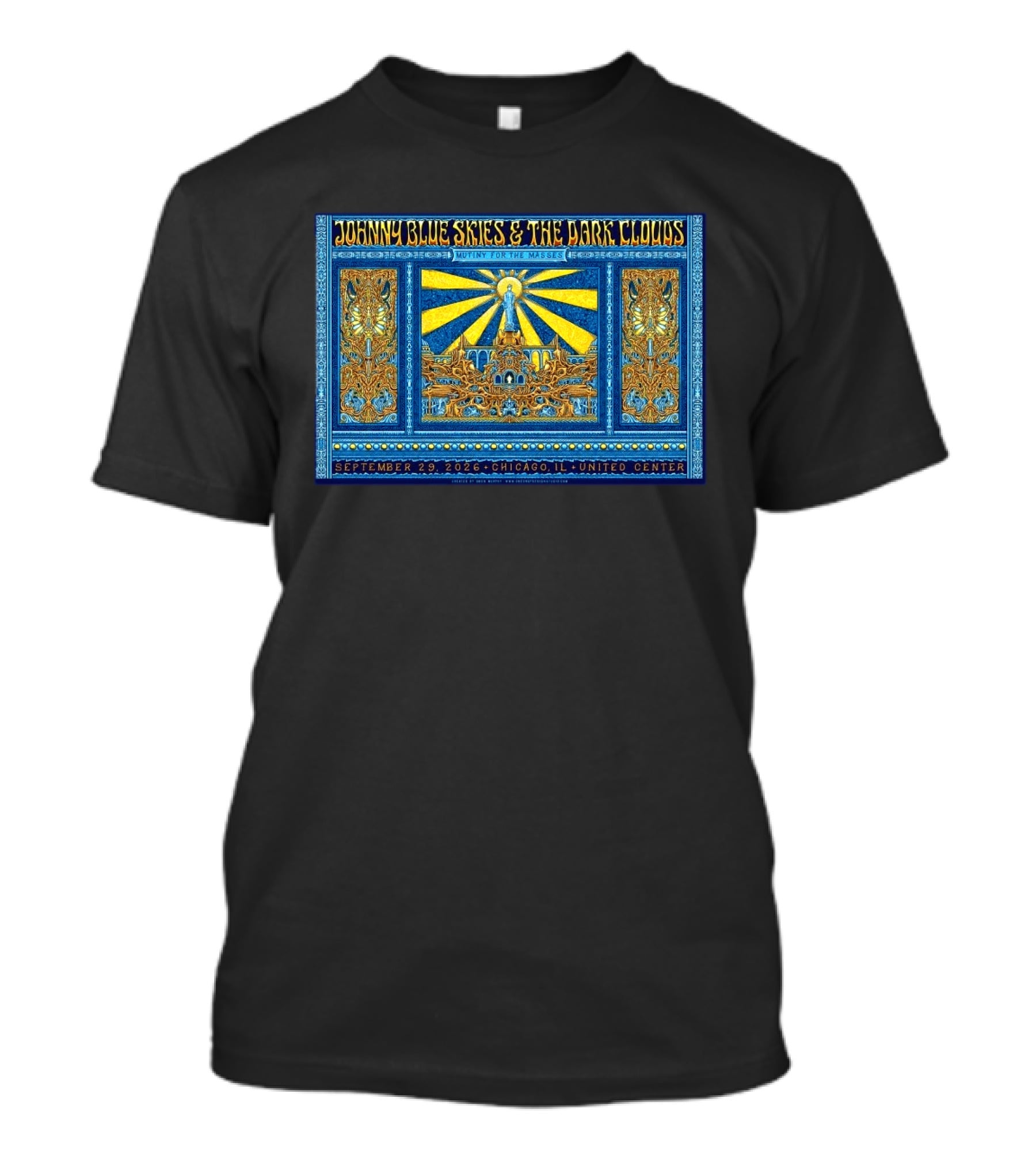 Johnny Blue Skies And The Dark Clouds Mutiny For The Masses Chicago IL 2026 United Center September 29 T-Shirt