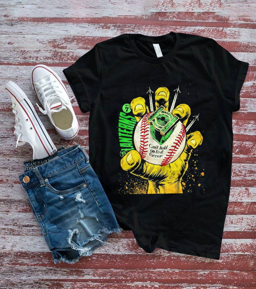 DC Comics Lanterns No 7 Can't Hold On To It Forever Baseball Glove T-Shirt
