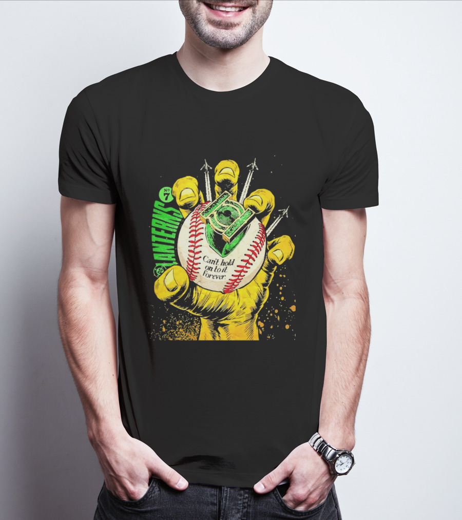 DC Comics Lanterns No 7 Can't Hold On To It Forever Baseball Glove T-Shirt