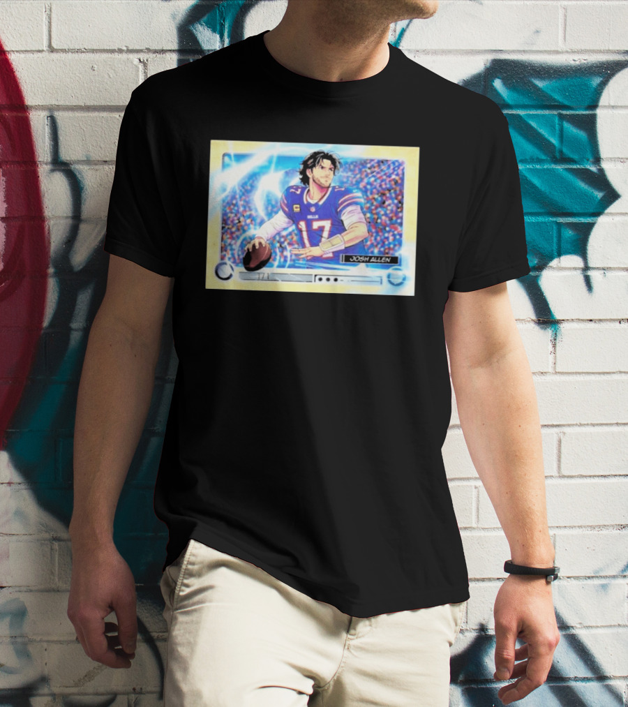 Josh Allen 1 Of 1 Anime Superfractor 2026 Bowman Football Card T-Shirt