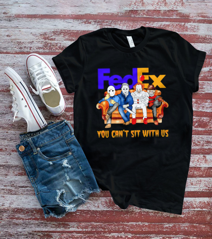 FedEx Horror Friends Halloween 2026 You Can't Sit With Us T-Shirt