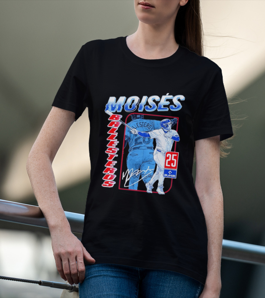 Moisés Ballesteros 25 Chicago Player Baseball T-Shirt