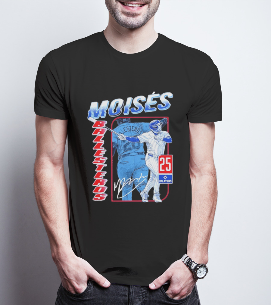 Moisés Ballesteros 25 Chicago Player Baseball T-Shirt