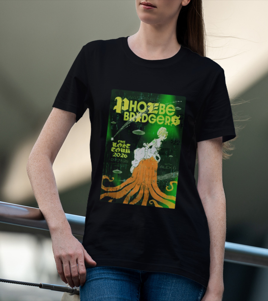 Phoebe Bridgers The Lost Tour 2026 Washington DC 09/29/26 With Alex G T-Shirt