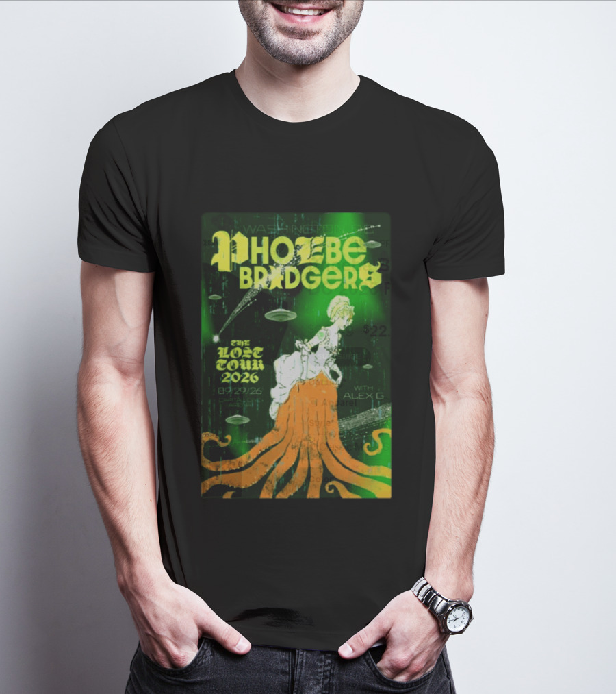 Phoebe Bridgers The Lost Tour 2026 Washington DC 09/29/26 With Alex G T-Shirt