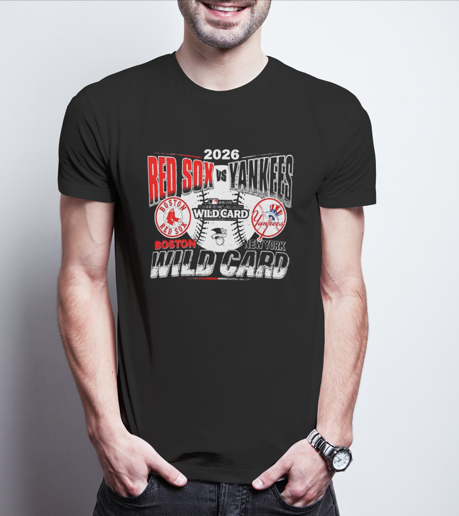 2026 Boston Red Sox Vs New York Yankees Wild Card Matchup T-Shirt