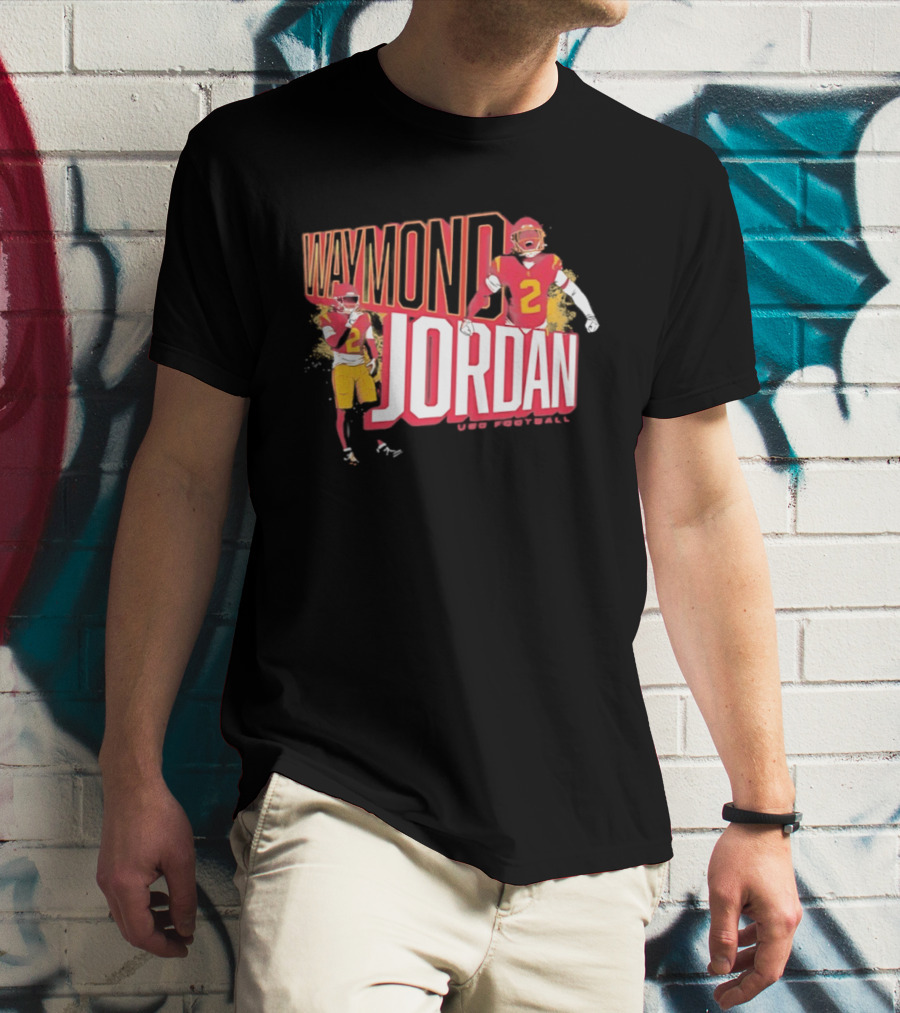 Waymond Jordan USC Trojans NCAA Football Number 2 T-Shirt