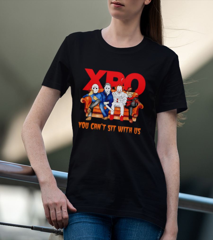 XPO Horror Movie Friends Halloween 2026 You Can't Sit With Us T-Shirt