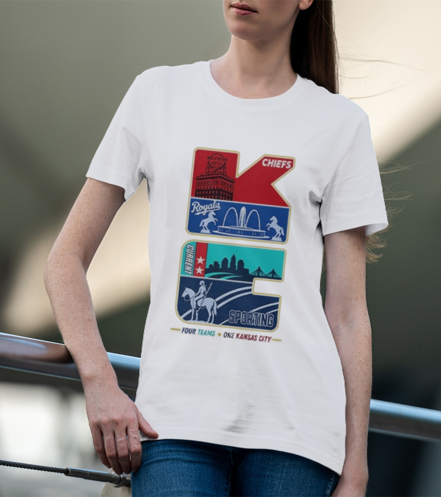 Chiefs Royals Current Sporting Kansas City Western Auto T-Shirt