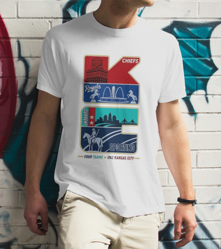 Chiefs Royals Current Sporting Kansas City Western Auto T-Shirt