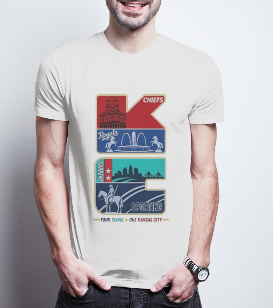 Chiefs Royals Current Sporting Kansas City Western Auto T-Shirt