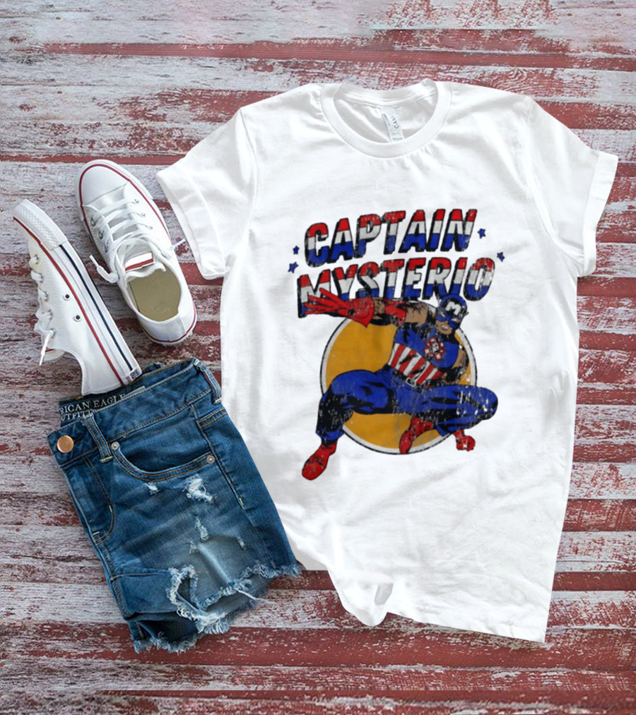 Captain Mysterio Lucha Libre Marvel Comics Mashup T-Shirt