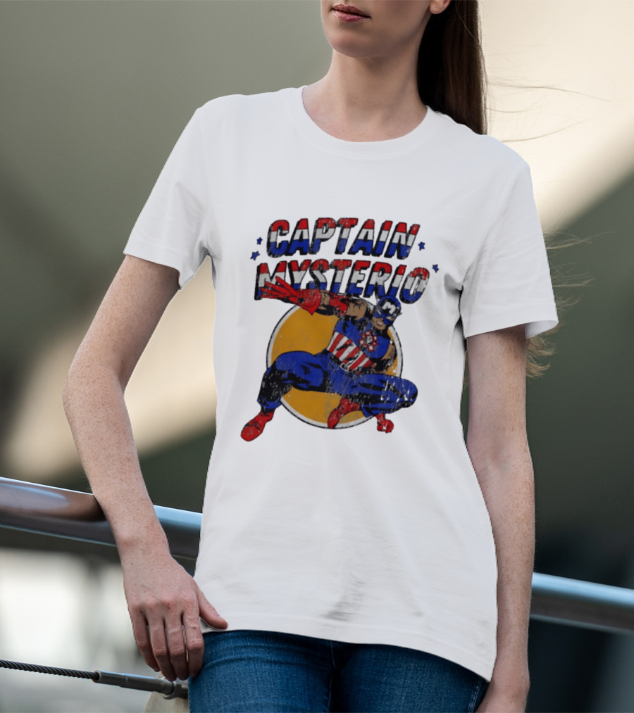 Captain Mysterio Lucha Libre Marvel Comics Mashup T-Shirt