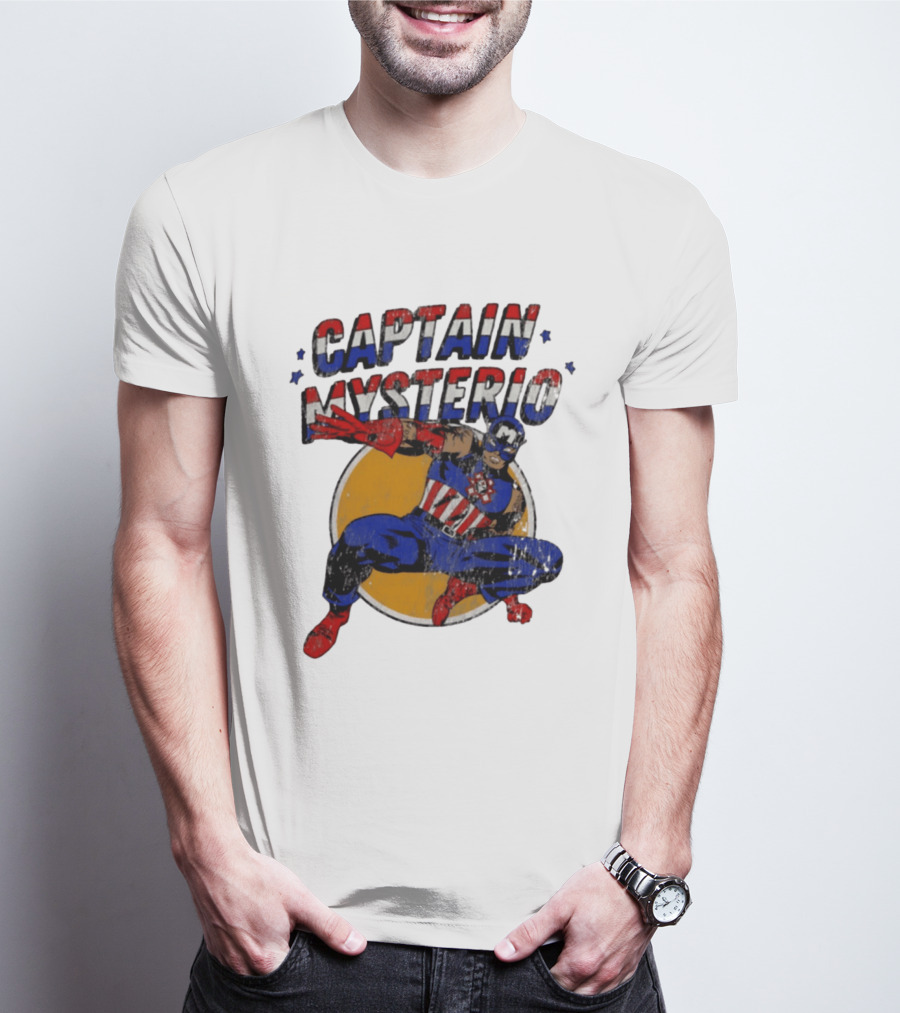 Captain Mysterio Lucha Libre Marvel Comics Mashup T-Shirt