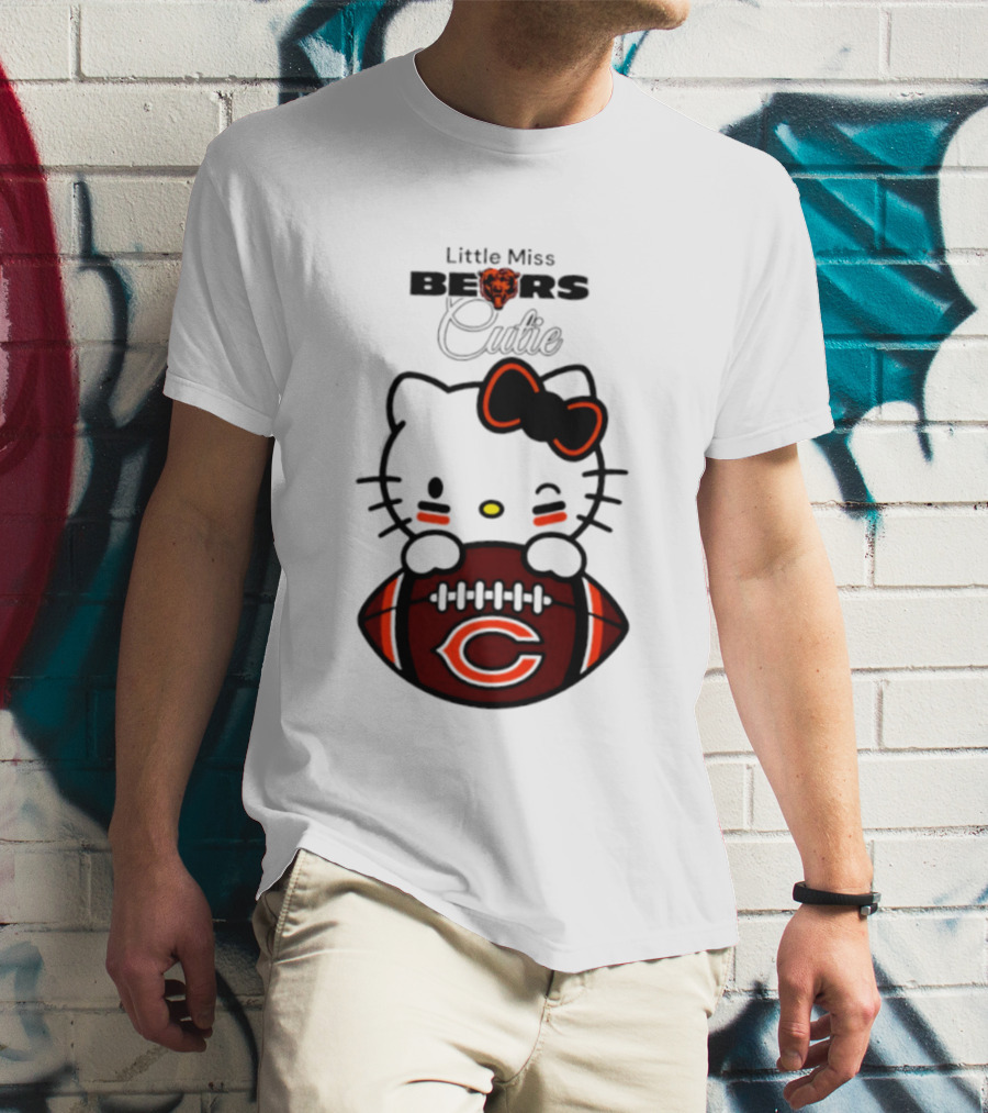 Chicago Bears 2026 Hello Kitty Little Miss Bears Cutie Football Edition T-Shirt
