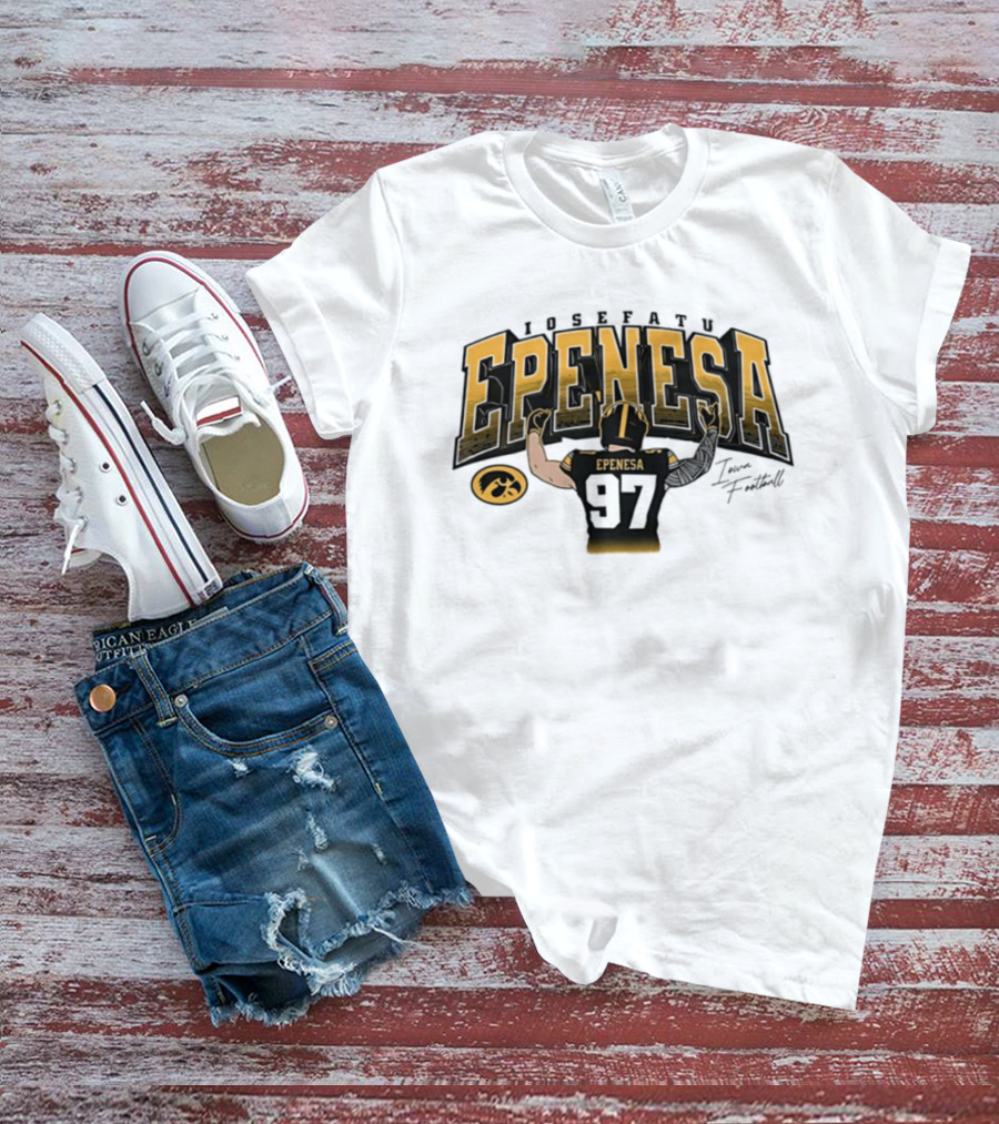 Iosefatu Epenesa Iowa Hawkeyes 97 Fan Football T-Shirt