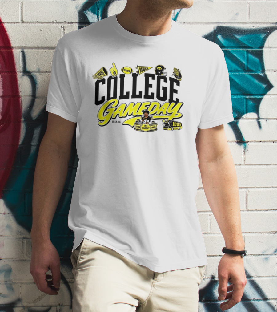 Kamari Moulton College Gameday Iowa Hawkeyes 2026 ESPN T-Shirt
