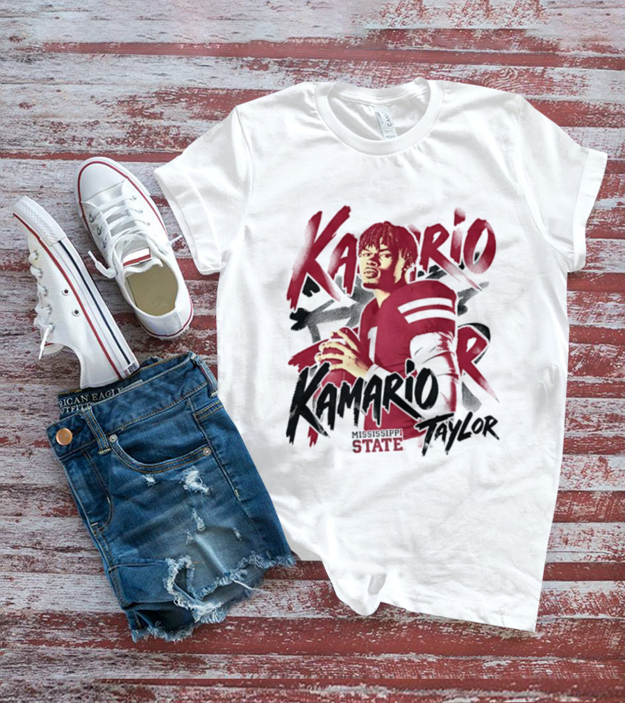 KaMario Taylor Mississippi State Bulldogs Football Player T-Shirt