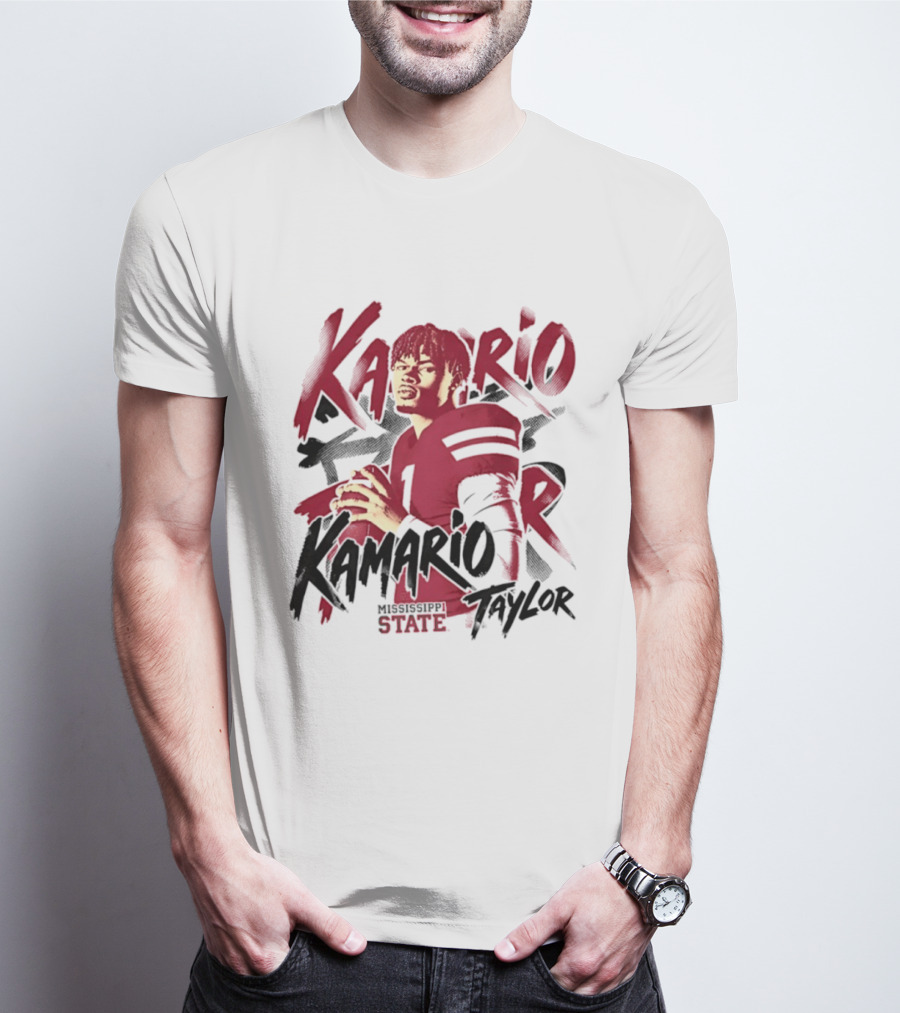 KaMario Taylor Mississippi State Bulldogs Football Player T-Shirt
