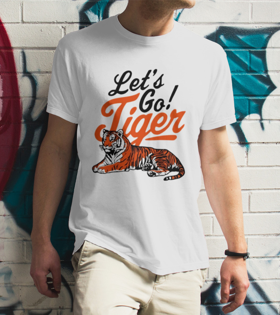 Let's Go Tiger Cincinnati Bengals Football Fan Gear T-Shirt