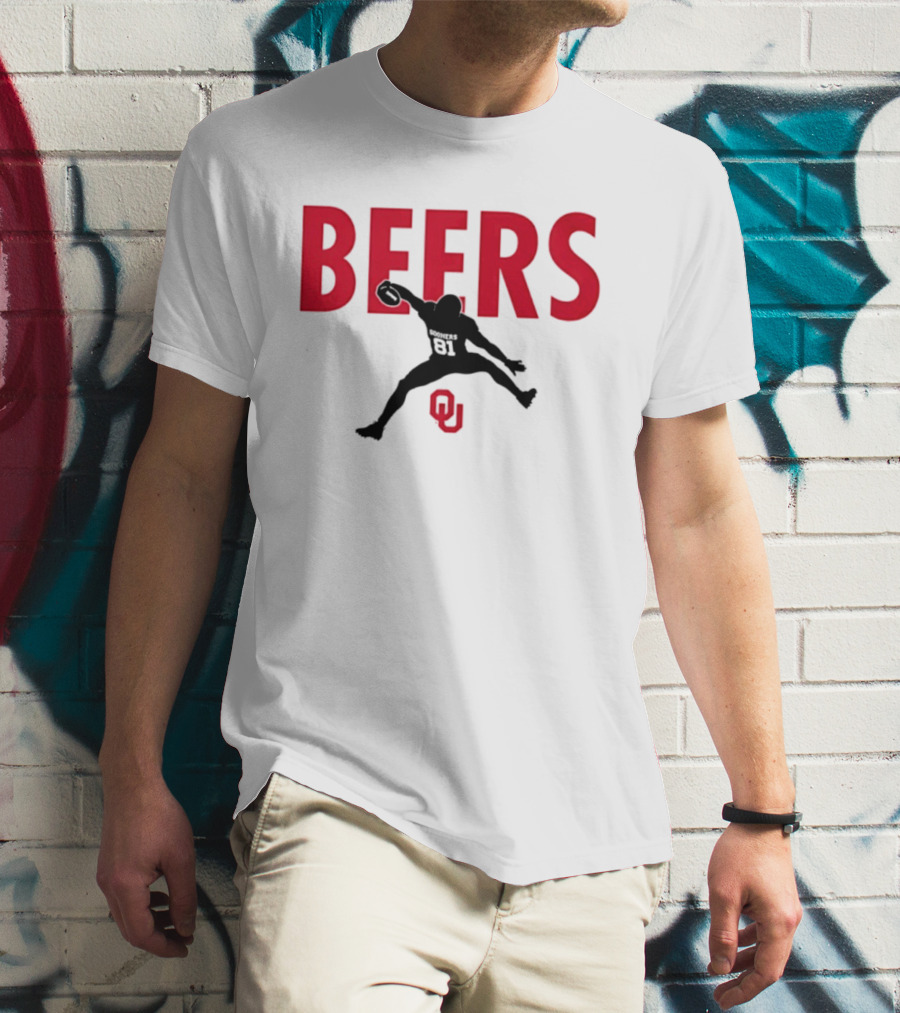 BEERS Oklahoma Sooners Football Hurdle 81 T-Shirt