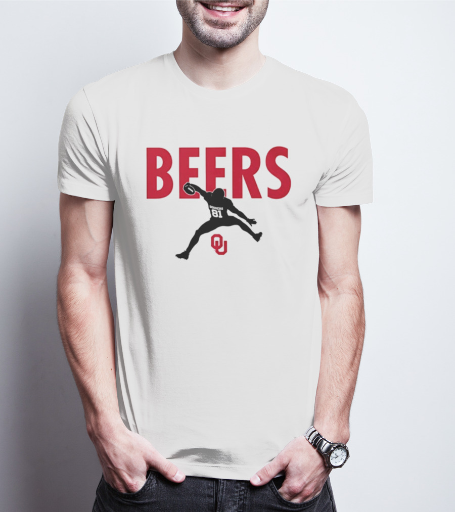BEERS Oklahoma Sooners Football Hurdle 81 T-Shirt