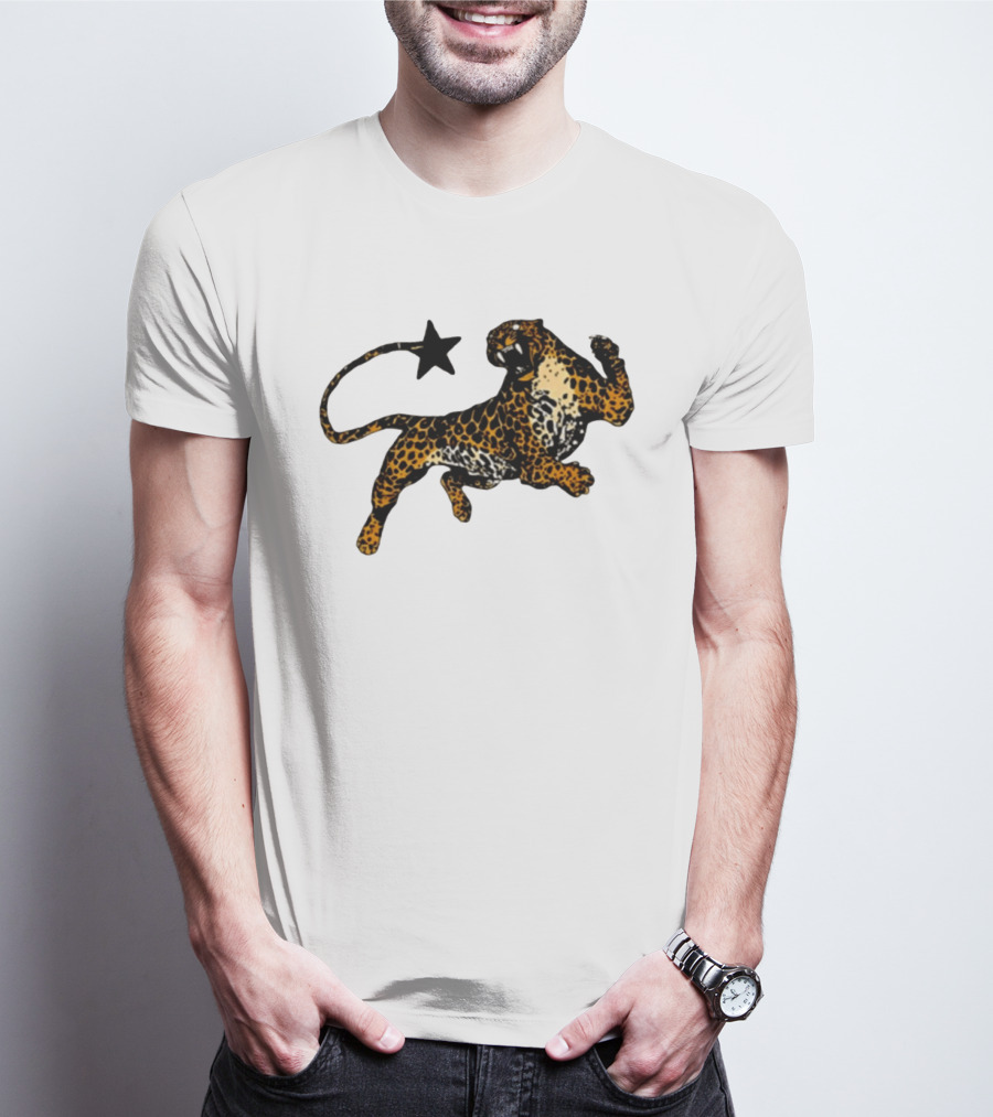 Leopard Star Wild Cat Fierce Roar T-Shirt