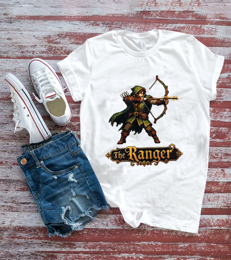 The Ranger Pixel Fantasy Archer RPG Adventure Gaming T-Shirt